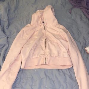 Brandy cropped zip up